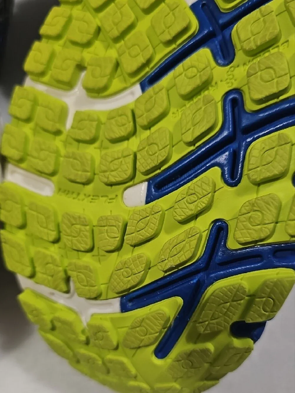 Brooks Silver, Blue & Neon Green Men's Running Shoes